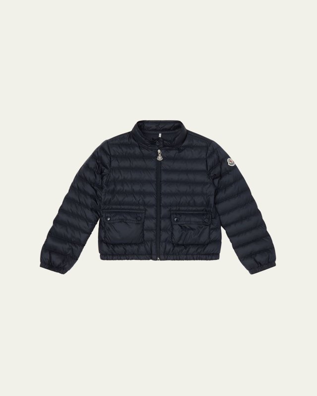 Girl's Lans Quilted Down Jacket, Size 12-14